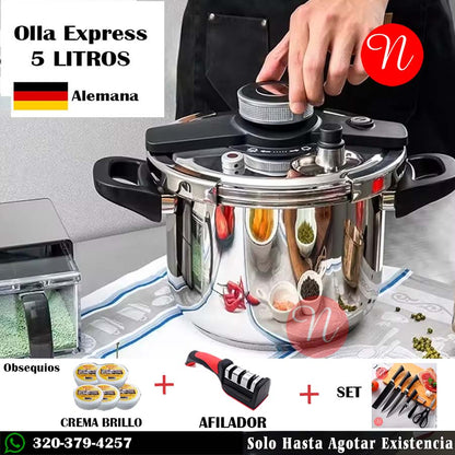 Olla Express de 5 Litros Maison Cook  Alemana
