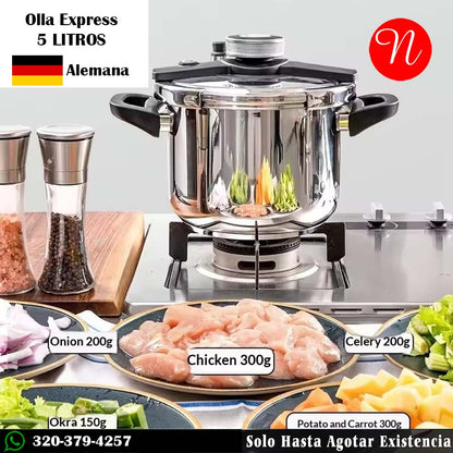 Olla Express de 5 Litros Maison Cook  Alemana
